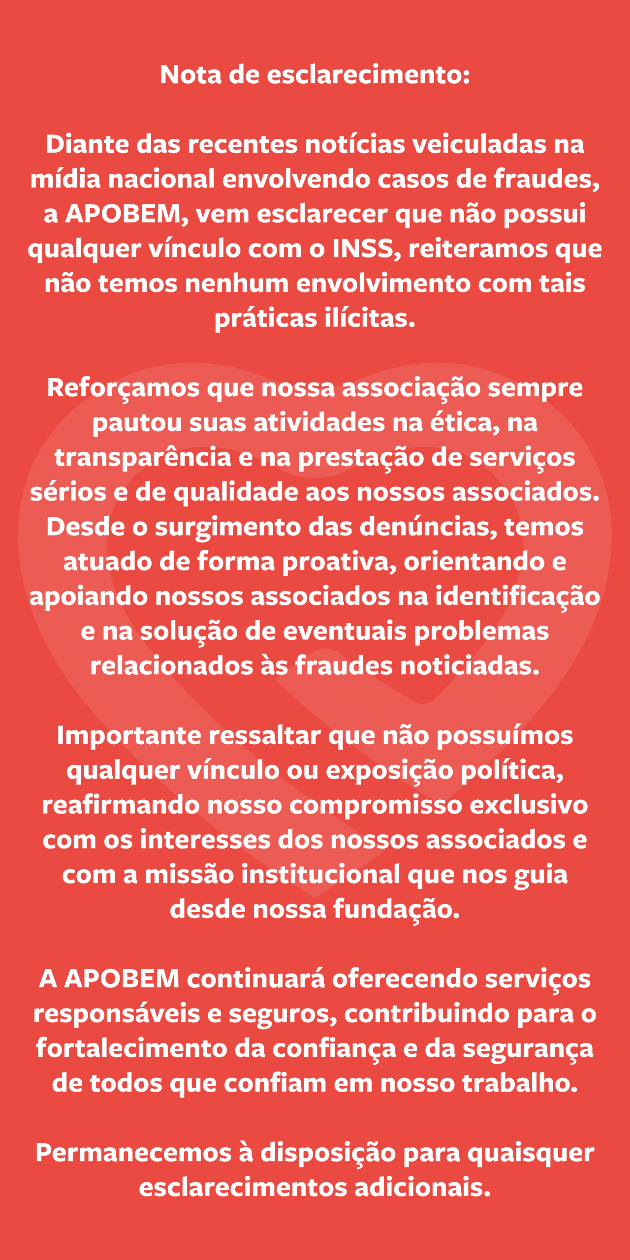 Nota de Esclarecimento